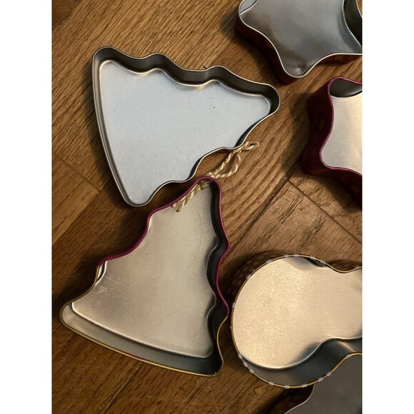 Empty Christmas Small Tea Tin Ornaments To Fill And Hang On Tree Lot 4 - Picture 10 of 12